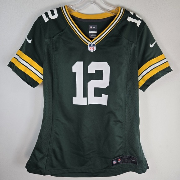 Green Bay Packers Aaron Rodgers Nike NFL On Field Women's Green Jersey Sz Medium - Picture 2 of 9